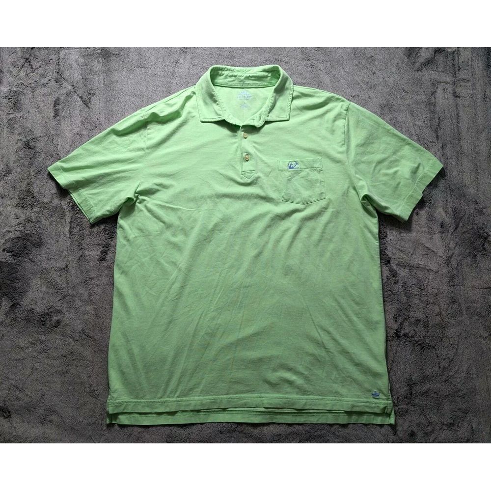 Peter Millar Short Sleeve Polo Shirt Men's Size Large Green